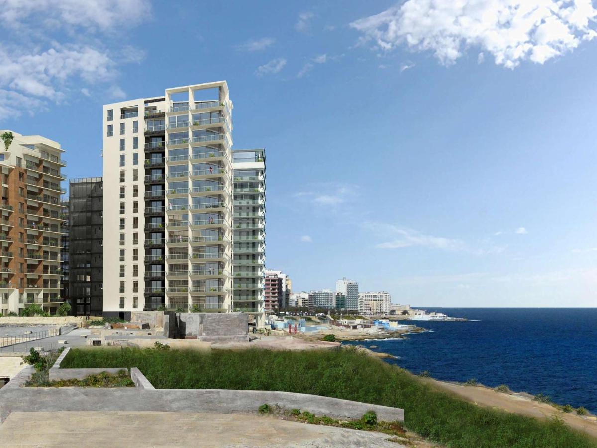 Luxury Apt W/ Side Seaviews And Pool, Top Location Sliema Exterior foto
